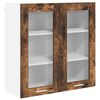 vidaXL Mueble colgante Roble ahumado 80 x 31 x 80 cm