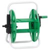vidaXL Carrete de rollo para manguera de pie acero verde 45 m 1/2"