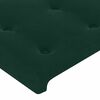 vidaXL Estructura cama sin colch&oacute;n terciopelo verde oscuro 120x200 cm