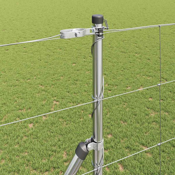 vidaXL Poste de Valla Galvanizado 25 x 1,5 m Acero