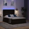 vidaXL Cama con almacenamiento y LED Negro 140 x 190 cm Terciopelo