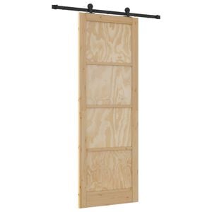 vidaXL Puerta Corredera ORKDAL Natural 83 x 232 cm