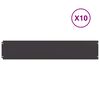 vidaXL Bordes para césped 10 uds acero laminado frío negro 20x103 cm