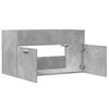 vidaXL Armario para lavabo contrachapada gris hormig&oacute;n 80x38,5x46 cm