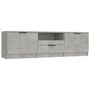vidaXL Mueble de TV madera contrachapada gris hormig&oacute;n 140x35x40 cm