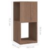vidaXL Armario giratorio aglomerado roble Sonoma 34,5x34,5x75,5 cm
