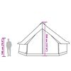 vidaXL Tienda familiar tipi 12 personas impermeable gris naranja