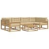 vidaXL Conjunto de sof&aacute;s de exterior 5 uds. y Beige