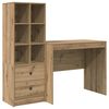 vidaXL Escritorio Roble artisan 135,5 x 50 x 127 cm 2 uds.