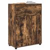 vidaXL Gabinete de Ba&ntilde;o con caj&oacute;n Roble ahumado 72,5 x 36,5 x 100 cm