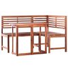vidaXL Set mesa y sillas bistr&oacute; de jard&iacute;n 2 pzas madera maciza acacia