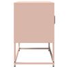 vidaXL Mueble para TV acero laminado en frío rosa 68x39x60,5 cm