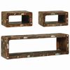 vidaXL Conjunto de mueble de TV 3 uds. Multicolor 100 x 30 x 32 cm