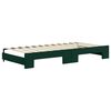 vidaXL Sof&aacute; cama nido con cajones terciopelo verde oscuro 90x200 cm