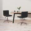 vidaXL Sillas de comedor giratorias 2 uds terciopelo negro