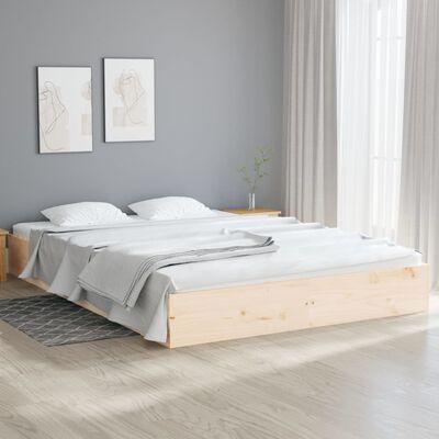 vidaXL Estructura de cama madera maciza 200x200 cm