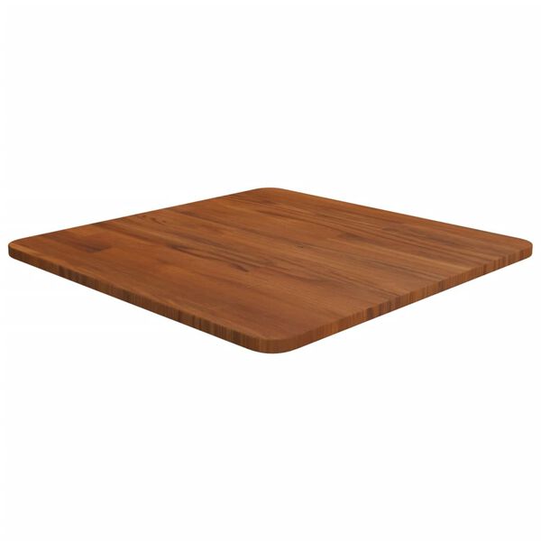 vidaXL Tablero de mesa cuadrada madera roble marrón oscuro 50x50x1,5cm