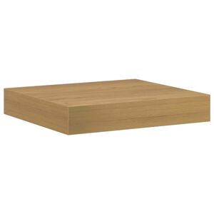 vidaXL Estante de pared Montada en la pared Marr&oacute;n 23 x 23,5 x 3,8 cm