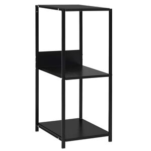 vidaXL Estanter&iacute;a peque&ntilde;a madera de ingenier&iacute;a negro 33,5x39,6x79,7 cm