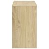 vidaXL Aparador SAUDA madera maciza pino color roble 114x43x75,5 cm