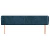 vidaXL Cabecero de terciopelo azul oscuro 163x23x78/88 cm