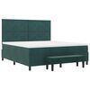 vidaXL Cama tipo Box Spring Verde oscuro 180 x 200 cm Terciopelo