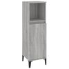 vidaXL Set de muebles de baño 3 pzas madera contrachapada gris sonoma