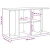 vidaXL Soporte para acuario de madera de ingeniería de roble negro 100x40x60 cm