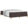 vidaXL Cama tipo Box Spring Marr&oacute;n Oscuro 140 x 190 cm tela