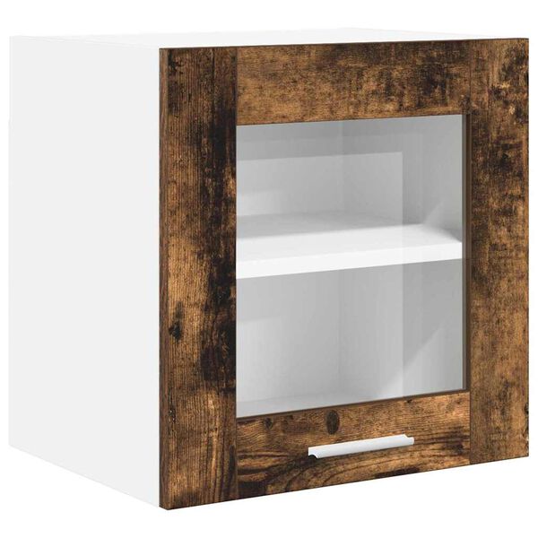 vidaXL Mueble colgante con puerta Roble ahumado 40 x 31 x 40 cm