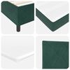 vidaXL Cama tipo Box Spring Verde oscuro 190 x 90 cm Poli&eacute;ster