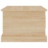 vidaXL Mesa de centro madera contrachapada roble Sonoma 50x50x35 cm