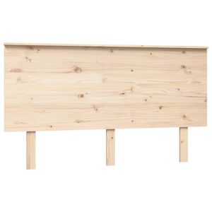 vidaXL Cabecero de cama madera maciza de pino 144x6x82,5 cm