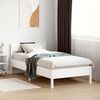 vidaXL Estructura cama sin colch&oacute;n madera maciza pino blanca 100x200cm