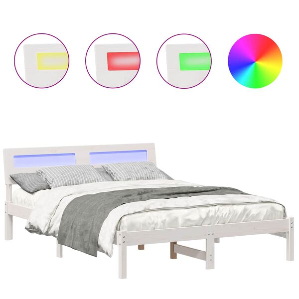 vidaXL Estructura de cama 120 x 190 cm Madera de pino macizo