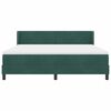 vidaXL Cama tipo Box Spring Verde oscuro 200 x 180 cm Terciopelo