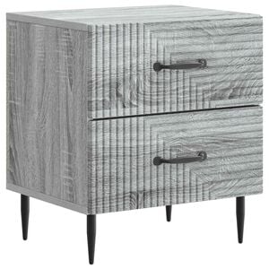 vidaXL Armario de Noche Gris Sonoma 43 x 34,5 x 47,5 cm