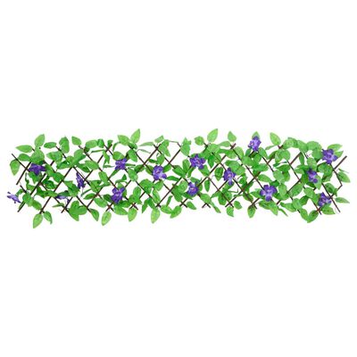 vidaXL Enrejado valla expansible de hiedra artificial verde 180x20 cm