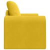 vidaXL Sof&aacute; cama Amarillo 98 x 71 x 83 cm Terciopelo