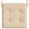 vidaXL Cojines de silla de jardín 4 uds tela beige 40x40x4 cm
