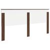 vidaXL Cabecero con cabecera Roble Marr&oacute;n 200 cm Madera contrachapada