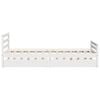 vidaXL Estructura cama sin colch&oacute;n madera maciza pino blanca 100x200cm