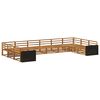 vidaXL Juegos de sof&aacute;s 10 pcs Madera de Acacia S&oacute;lida