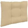 vidaXL Coj&iacute;n para sof&aacute; de exterior 2 pcs Beige Poli&eacute;ster