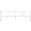 vidaXL Estructura de cama sin colchón metal blanco 180x200 cm