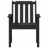 vidaXL Silla de comedor de jardín. 2 pcs Negro 65.5 x 59 x 88cm HDPE