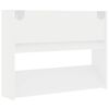 vidaXL Zapatero de pared madera contrachapada blanco 80x18x60 cm