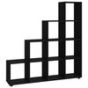 vidaXL Estanter&iacute;a forma de escalera madera contrachapada negro 142 cm