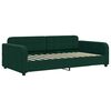 vidaXL Sof&aacute; cama con colch&oacute;n terciopelo verde oscuro 90x200 cm