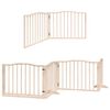 vidaXL Puerta para perros plegable 10 paneles madera de &aacute;lamo 800 cm